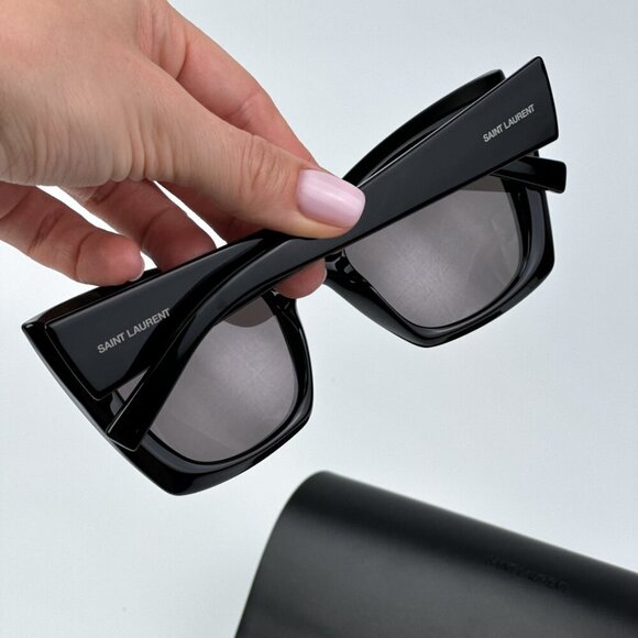 Saint Laurent SL552 001 BRAND NEW Sunglasses Black Cat Eye Women main image 3